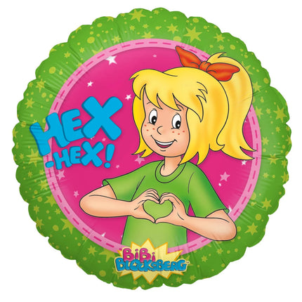 Bibi Blocksberg Green Empty Helium Balloon, 45 cm