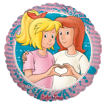 Bibi and Tina Round Helium Balloon, 45 cm