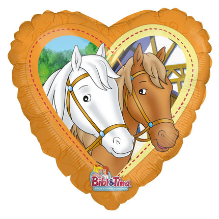 Bibi and Tina Helium Balloon, Heart, 45 cm