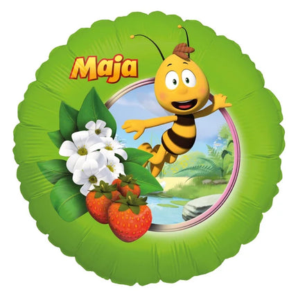 Maya the Bee Helium Balloon, Green, Empty, 45 cm