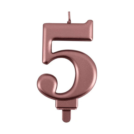 5-Year Anniversary Candle, Rose Gold