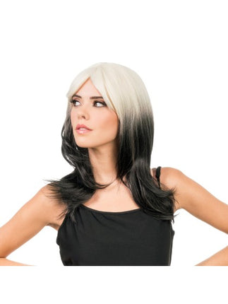 Billie Wig, Black and White, 48 cm
