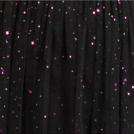 Tule Rok Women's Black with Purple Sequins