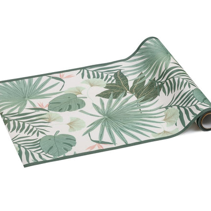 Bladeren Tafelloper Groen 5m van Partydeco koop je bij Partywinkel