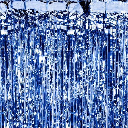 Blauw Deurgordijn 2,5m van Partydeco koop je bij Partywinkel