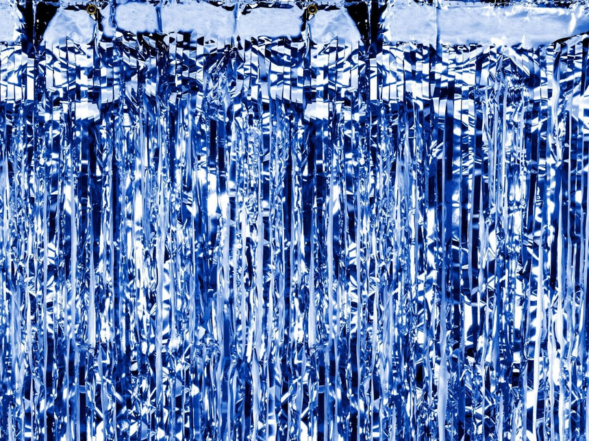 Blauw Deurgordijn 2,5m van Partydeco koop je bij Partywinkel