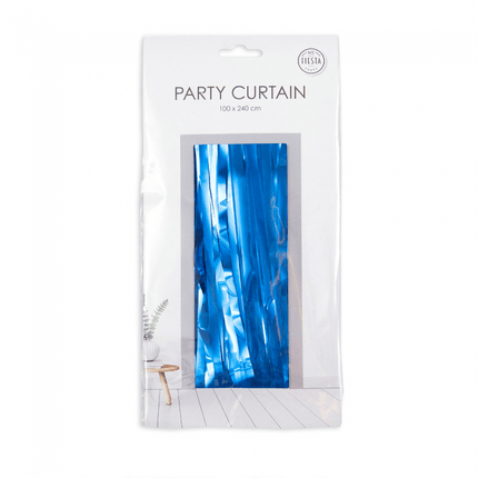 Blauw Deurgordijn Folie 2,4m van WeFiesta koop je bij Partywinkel