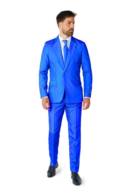 Blauw Pak Heren Suitmeister van Suitmeister koop je bij Partywinkel