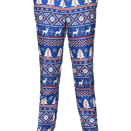 Blauw Pak Kerstmis van Suitmeister koop je bij Partywinkel