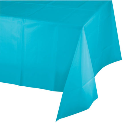 Blauw Tafelkleed Plastic 2,74m van Creative Converting koop je bij Partywinkel
