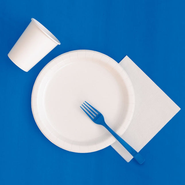 Blauw Tafelkleed Rond 2,13m van Unique koop je bij Partywinkel