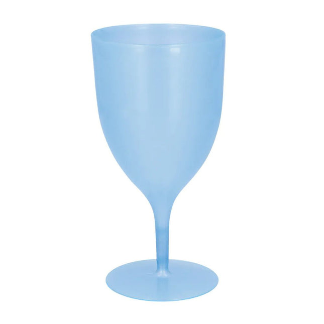 Blauw Wijnglas 350ml van Boland koop je bij Partywinkel