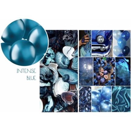 Blauwe Ballonnen Chroom 33cm 10st van Folat koop je bij Partywinkel