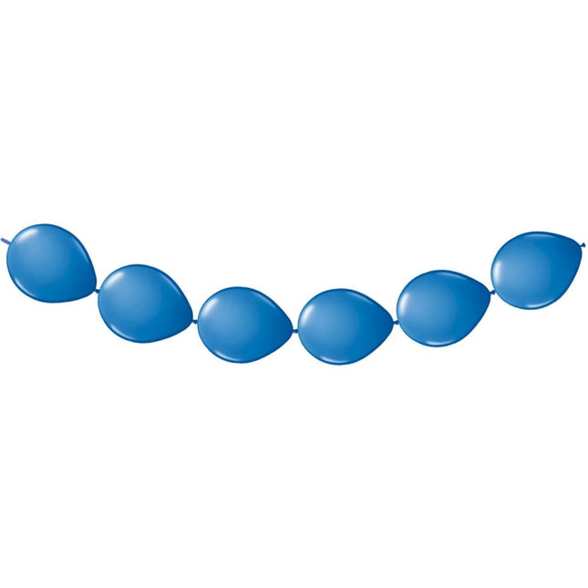 Blauwe Ballonnenslinger 3m 8st van Folat koop je bij Partywinkel