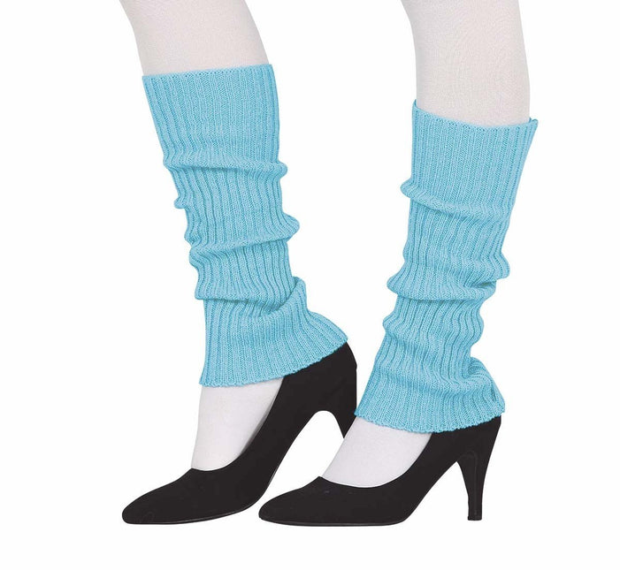 Blauwe Beenwarmers Neon van Fiestas Guirca koop je bij Partywinkel