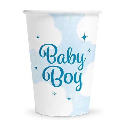 Blauwe Bekers Baby Boy 210ml van WeFiesta koop je bij Partywinkel
