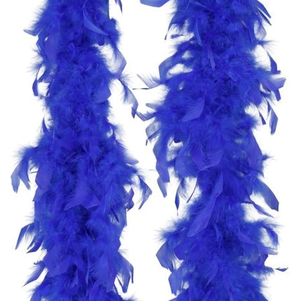 Blauwe Boa Veren 80gr van Fiestas Guirca koop je bij Partywinkel