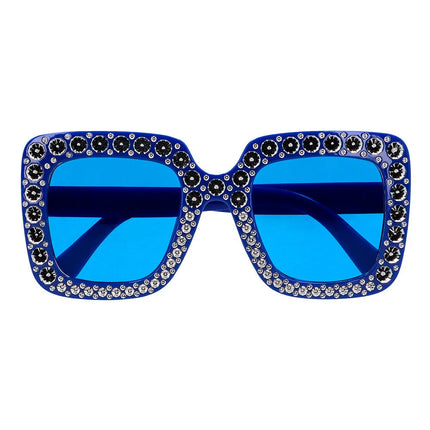 Blauwe Bril Glitters van Boland koop je bij Partywinkel