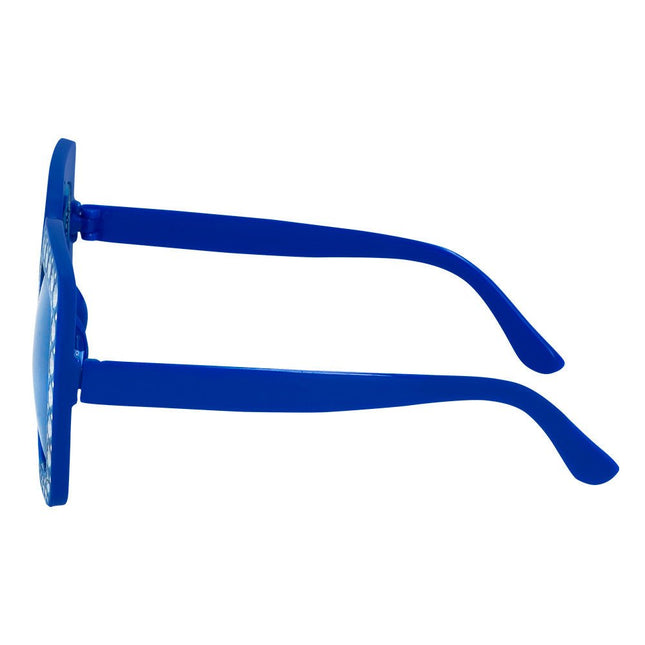 Blauwe Bril Glitters van Boland koop je bij Partywinkel
