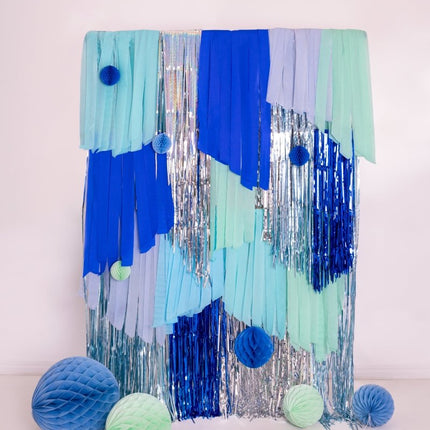 Blauwe Crepe Papier 10m 6st van Partydeco koop je bij Partywinkel