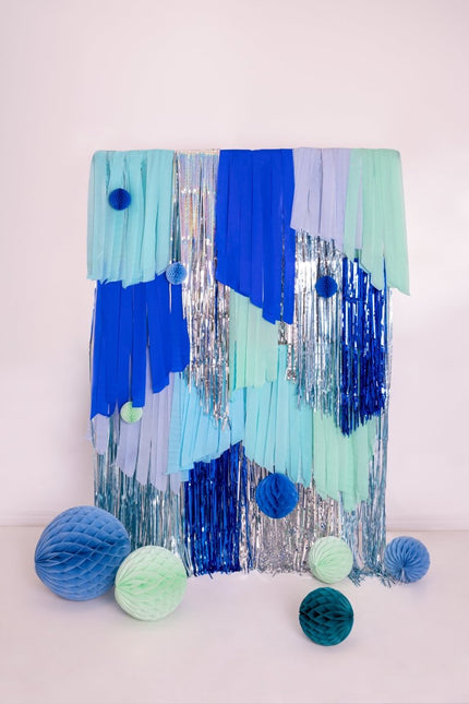 Blauwe Crepe Papier 10m 6st van Partydeco koop je bij Partywinkel