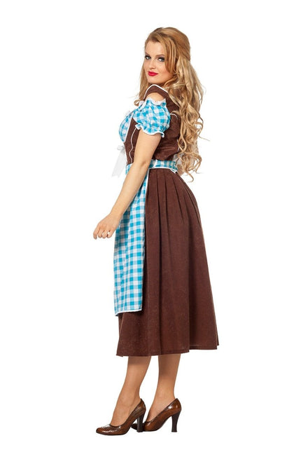 Blauwe Dirndl Jurk Oktoberfest Dames Lang van Wilbers & Wilbers koop je bij Partywinkel