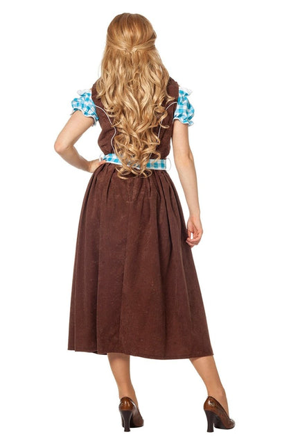 Blauwe Dirndl Jurk Oktoberfest Dames Lang van Wilbers & Wilbers koop je bij Partywinkel