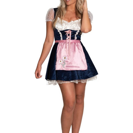 Blauwe Dirndl Jurk Oktoberfest Lily van Partychimp koop je bij Partywinkel