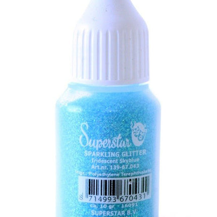 Blauwe Glitters 10gr van Superstar koop je bij Partywinkel