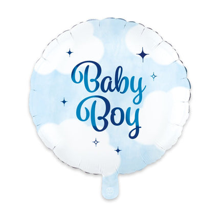 Blauwe Helium Ballon Baby Boy Leeg 46cm van WeFiesta koop je bij Partywinkel