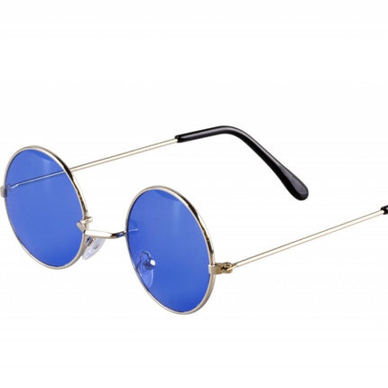 Blauwe Hippie Bril John van Wilbers & Wilbers koop je bij Partywinkel