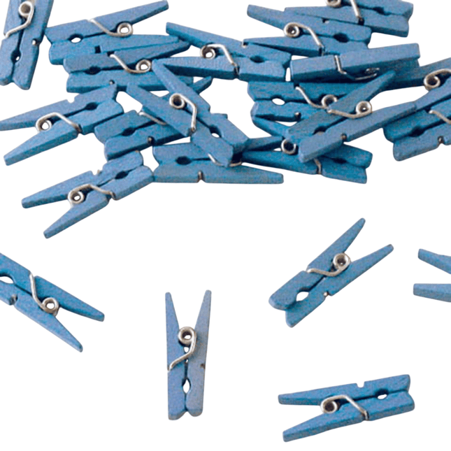 Blauwe knijpers - 24 stuks van Folat koop je bij Partywinkel