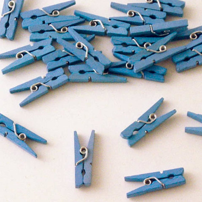 Blauwe knijpers - 24 stuks van Folat koop je bij Partywinkel