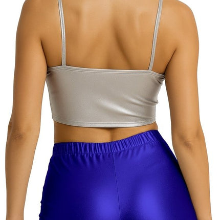 Blauwe Korte Broek Metallic van Fiestas Guirca koop je bij Partywinkel
