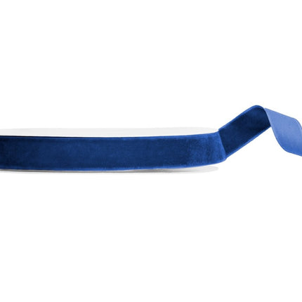 Blauwe Lint Velour 10m van Partydeco koop je bij Partywinkel