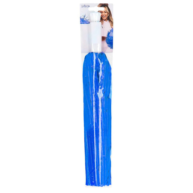 Blauwe Pompom 34cm van Boland koop je bij Partywinkel