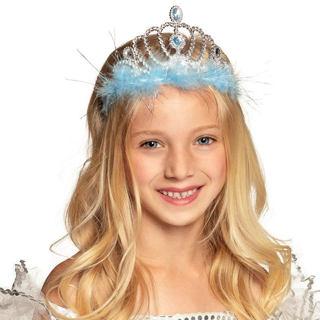 Blauwe Prinsessen Kroon Diamanten van Boland koop je bij Partywinkel