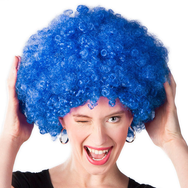 Blauwe Pruik Groove van Boland koop je bij Partywinkel