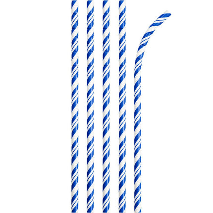 Blauwe Rietjes Gestreept 24st van Creative Converting koop je bij Partywinkel