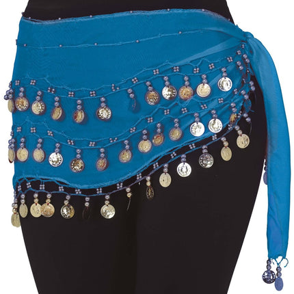 Blauwe Rok Buikdanseres 1,35m van Fiestas Guirca koop je bij Partywinkel