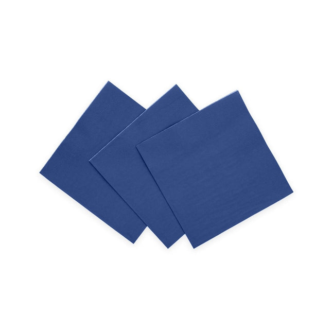 Blauwe Servetten 3 Laags 24cm 20st van WeFiesta koop je bij Partywinkel