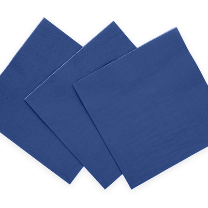 Blauwe Servetten 3 Laags 33cm 20st van WeFiesta koop je bij Partywinkel