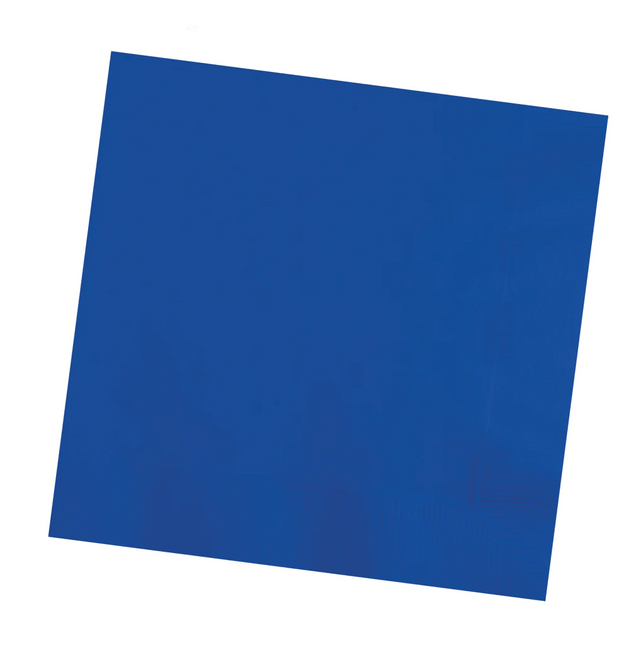 Blauwe Servetten 33cm 50st van Creative Converting koop je bij Partywinkel