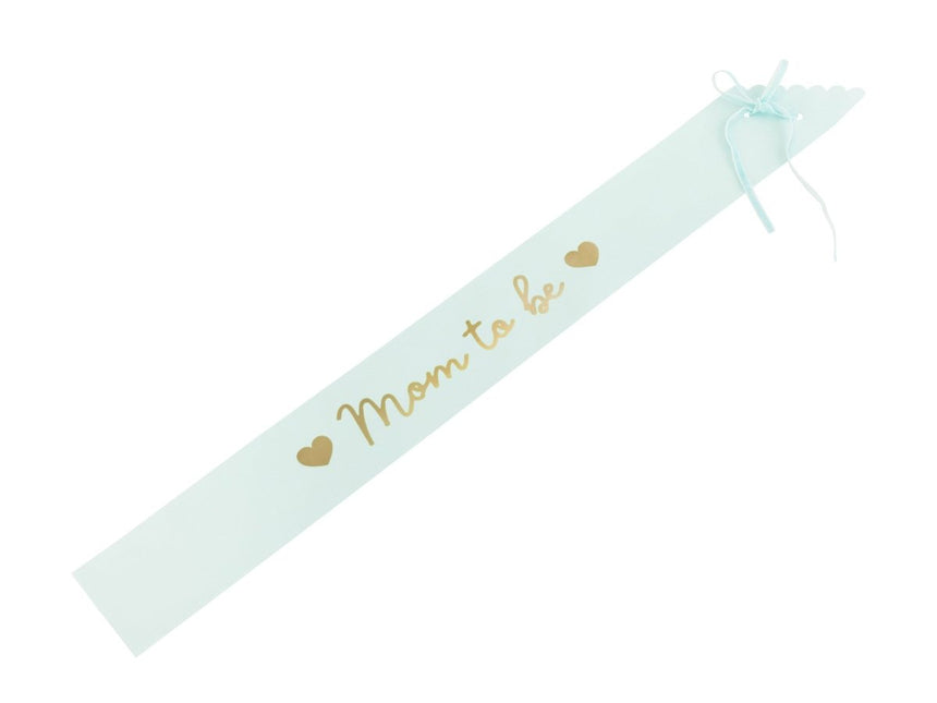 Blauwe Sjerp Mom To Be 75cm van Partydeco koop je bij Partywinkel