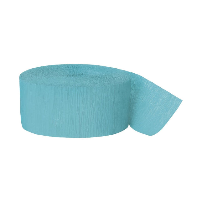 Blauwe Slinger Crepe 24m van Unique koop je bij Partywinkel