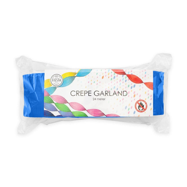 Blauwe Slingers Crepe 24m van WeFiesta koop je bij Partywinkel