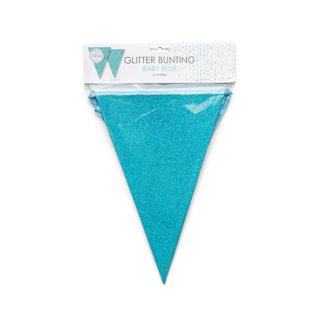 Blauwe Slingers Glitter 6m van WeFiesta koop je bij Partywinkel