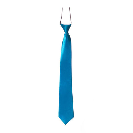 Blauwe Stropdas 50cm van Partychimp koop je bij Partywinkel