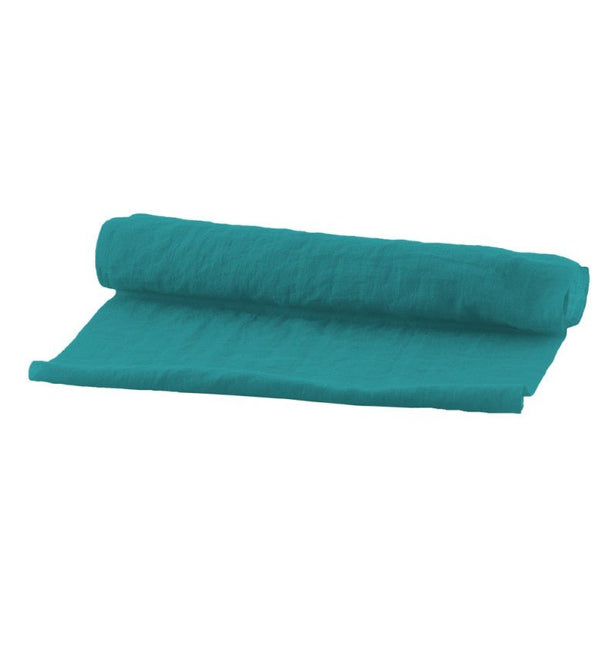 Blauwe Tafelloper Chiffon 3m van CHAKS koop je bij Partywinkel