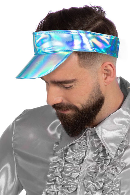 Blauwe Zonneklep Metallic van Wilbers & Wilbers koop je bij Partywinkel